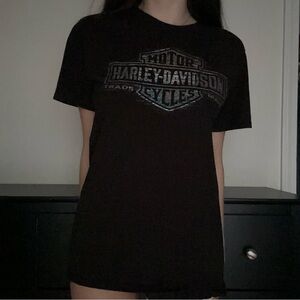 Harley-Davidson Black and Orange Tee